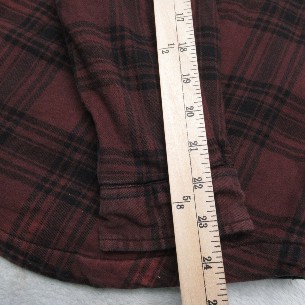 Carhartt Shirt Womens Small Purple Rugged Flex Flannel Fleece Lined Button Up - Picture 12 of 14